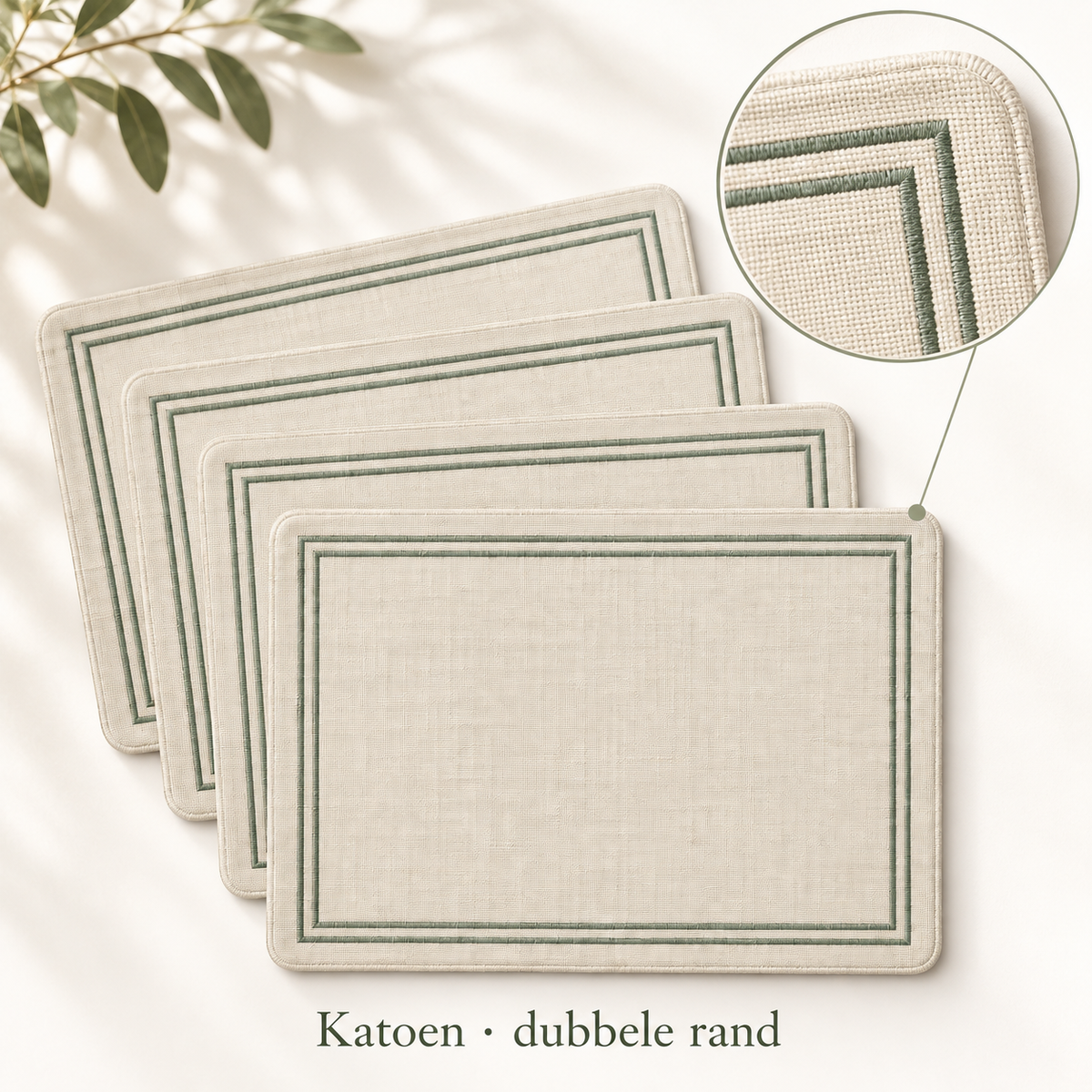 Rand — katoenen placemats, set van 4