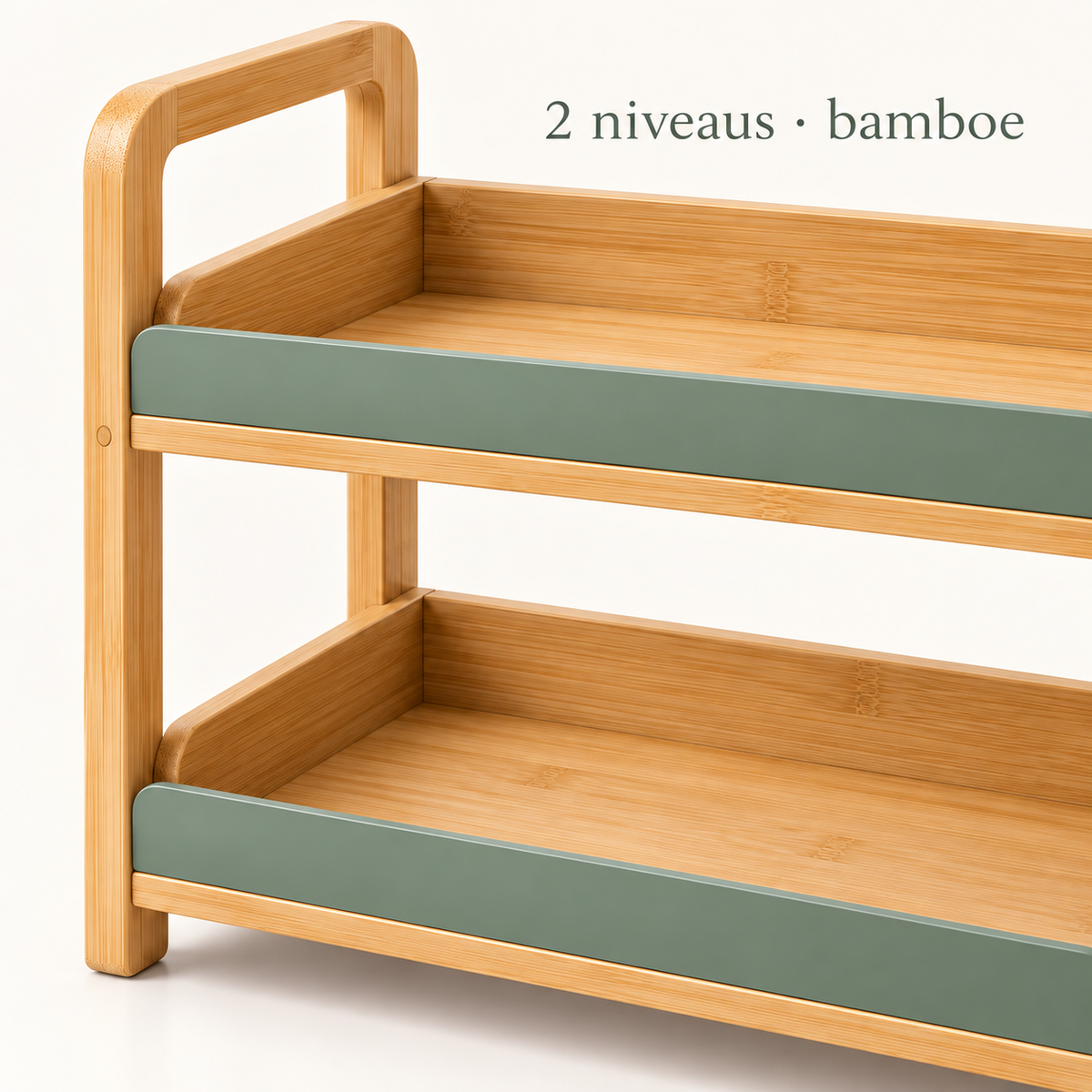 Etage — bamboe kruidenrek met 2 niveaus