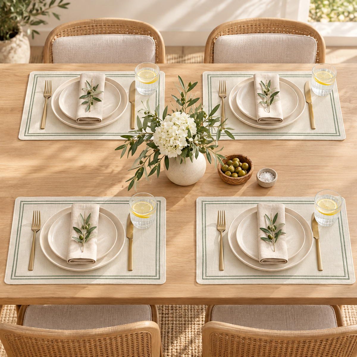Rand — katoenen placemats, set van 4