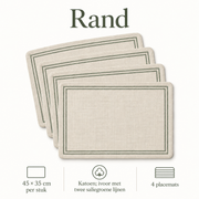 Rand — katoenen placemats, set van 4