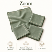 Zoom — katoenen servetten, set van 4